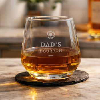 Football Gifts For Men Personalised Whisky Glass