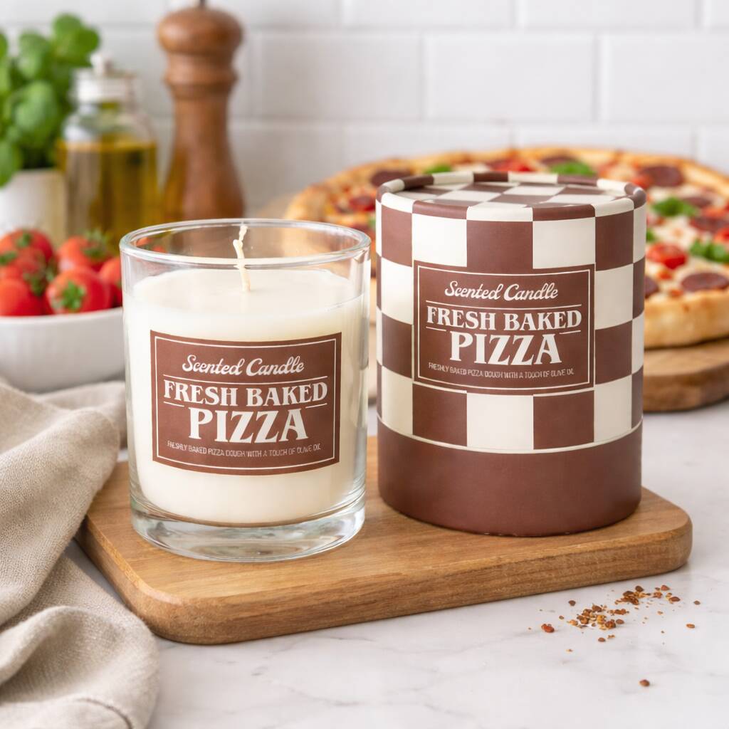 Fresh Baked Pizza Scented Candle Gift