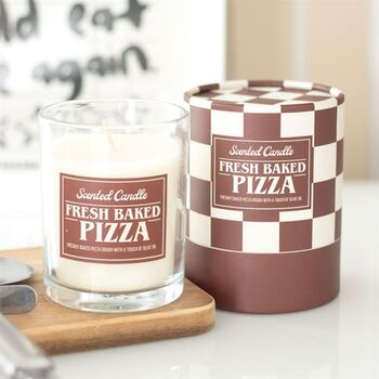 Fresh Baked Pizza Scented Candle Gift