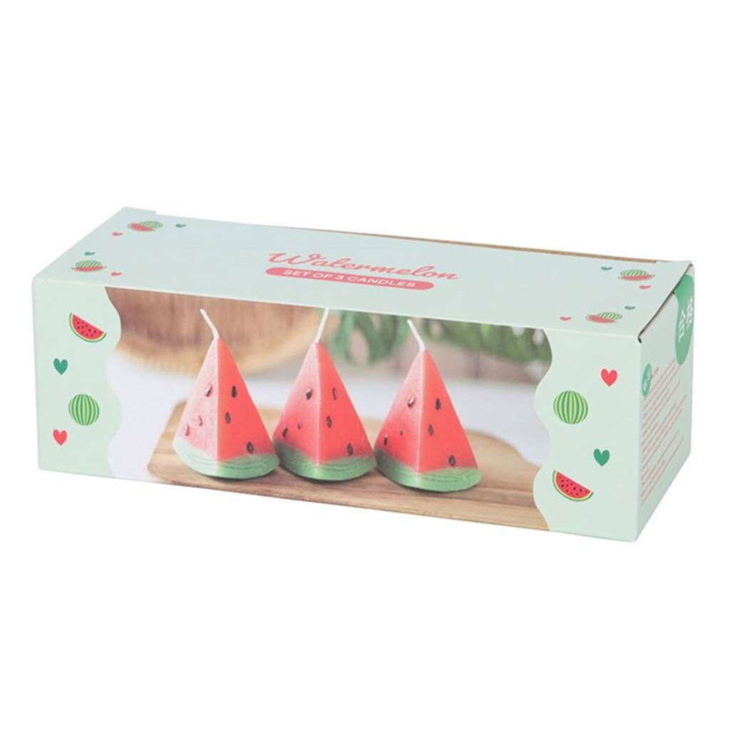 Fruit Shaped Candles Orange Lemon Strawberry Watermelon