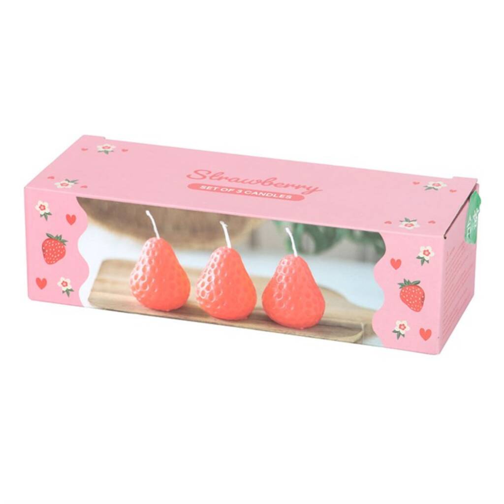Fruit Shaped Candles Orange Lemon Strawberry Watermelon