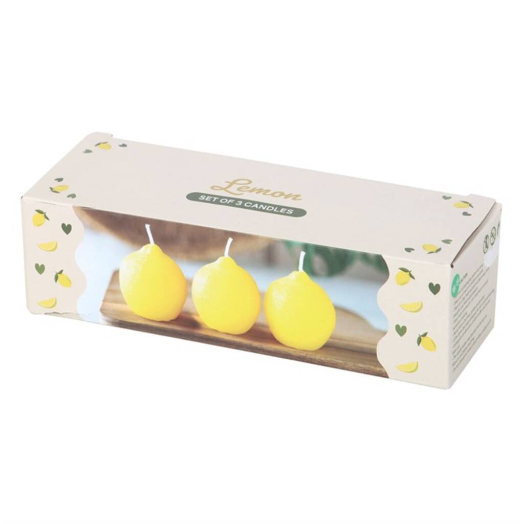 Fruit Shaped Candles Orange Lemon Strawberry Watermelon