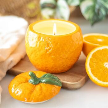 Fruit Shaped Scented Candle Jar Home Decor Gifts