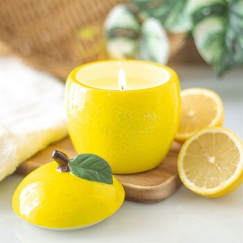 Fruit Shaped Scented Candle Jar Home Decor Gifts