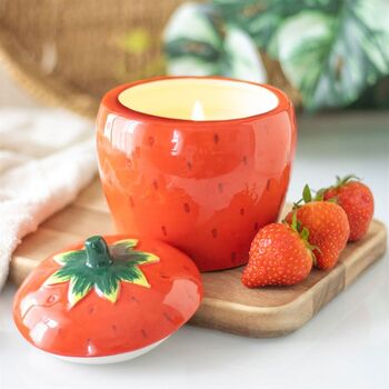 Fruit Shaped Scented Candle Jar Home Decor Gifts