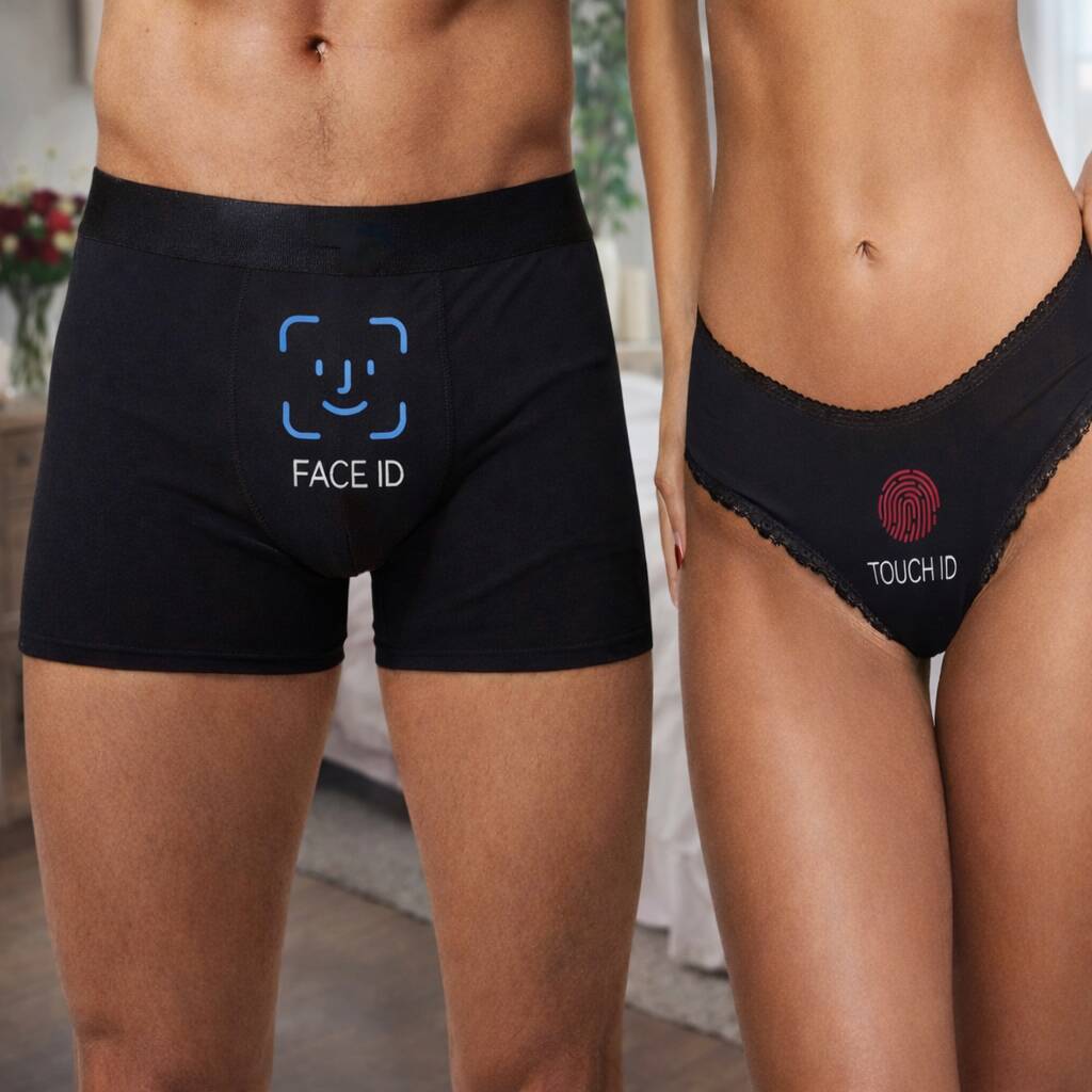 Funny Anniversary Gifts For Him Face ID Underwear For Couples