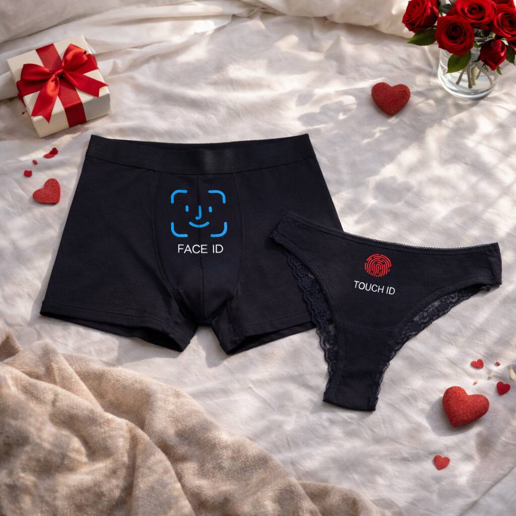 Funny Anniversary Gifts For Him Face ID Underwear For Couples