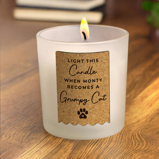 Funny Pet Owner Gifts Personalised Novelty Candle