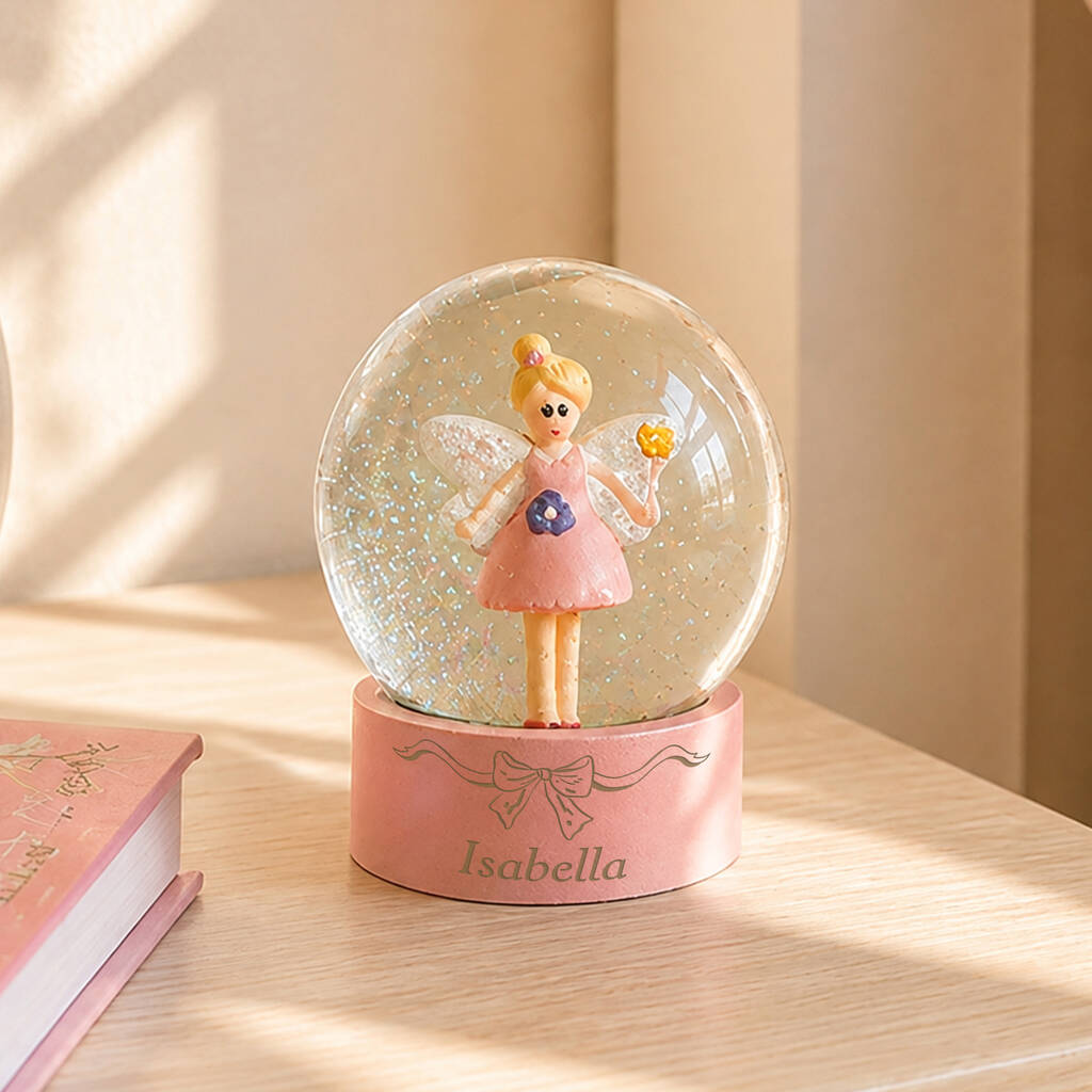 Gift For Girls Personalised Fairy Snow Globe