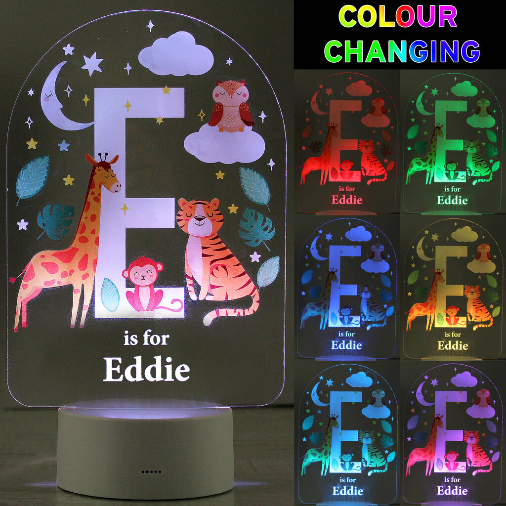 Gifts For Children Cute Baby Animals Alphabet Light