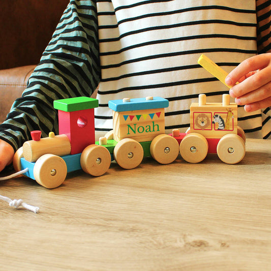 Gifts For Children Wooden Train Toy Personalised