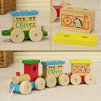 Gifts For Children Wooden Train Toy Personalised
