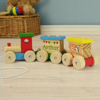 Gifts For Children Wooden Train Toy Personalised