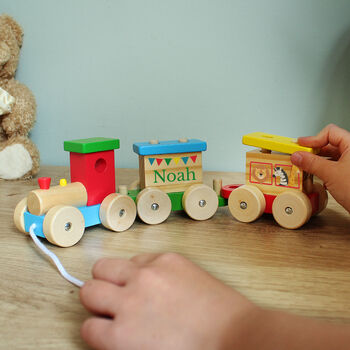 Gifts For Children Wooden Train Toy Personalised