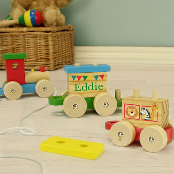 Gifts For Children Wooden Train Toy Personalised