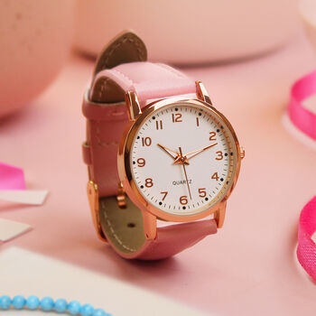 Gifts For Girls Personalised Pink Watch For Granddaughter