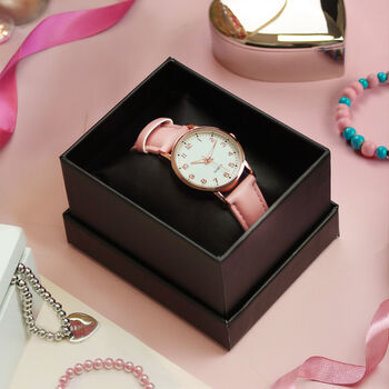 Gifts For Girls Personalised Pink Watch For Granddaughter