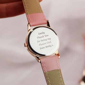 Gifts For Girls Personalised Pink Watch For Granddaughter
