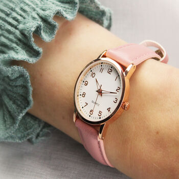 Gifts For Girls Personalised Pink Watch For Granddaughter