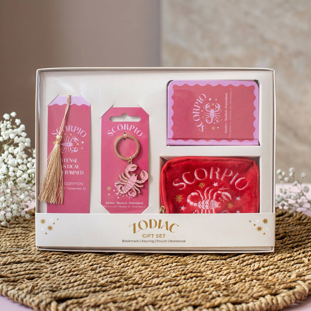Gifts For Her Zodiac Sign Set Four Pieces
