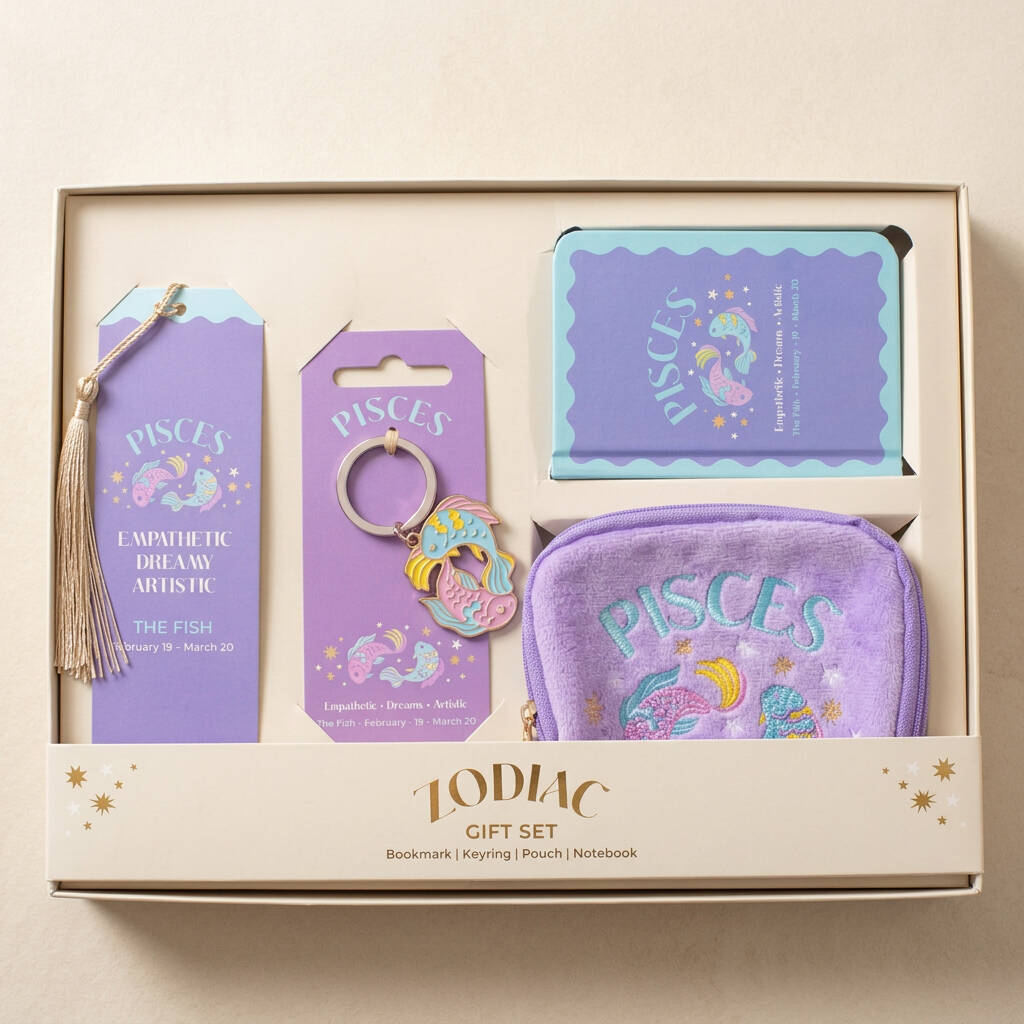 Gifts For Her Zodiac Sign Set Four Pieces