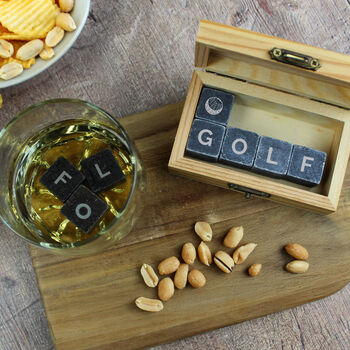 Gifts For Him Golf Themed Whisky Tumbler Set