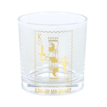 Gifts For Him King Of My Heart Whiskey Glass