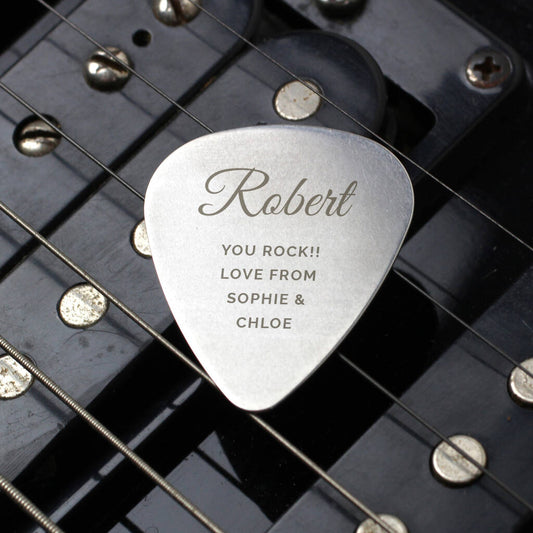 Gifts For Him Personalised Guitar Pick