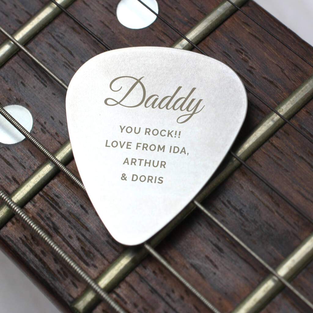 Gifts For Him Personalised Guitar Pick