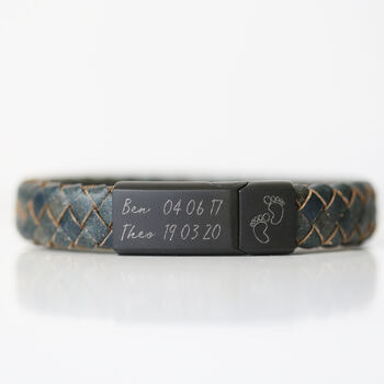 Gifts For Him Personalised Leather Bracelet