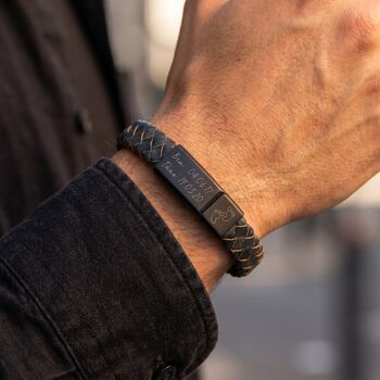 Gifts For Him Personalised Leather Bracelet