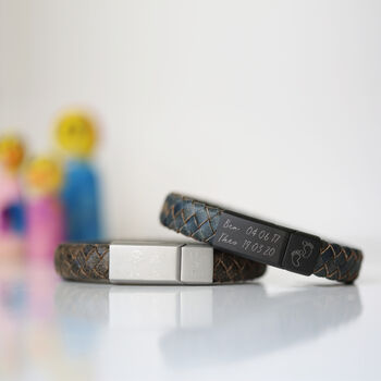 Gifts For Him Personalised Leather Bracelet