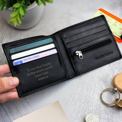 Gifts For Him Personalised Leather Wallet For Men