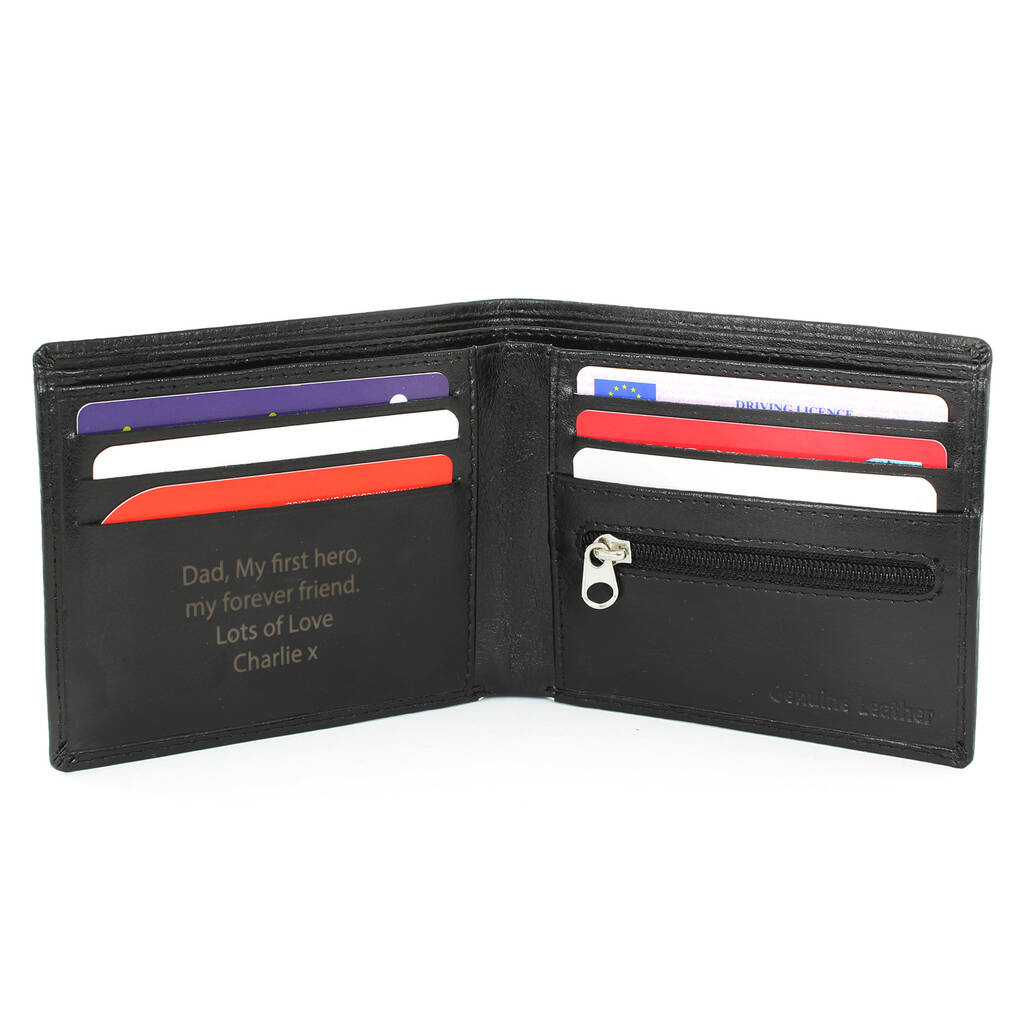 Gifts For Him Personalised Leather Wallet For Men