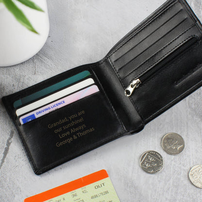 Gifts For Him Personalised Leather Wallet For Men