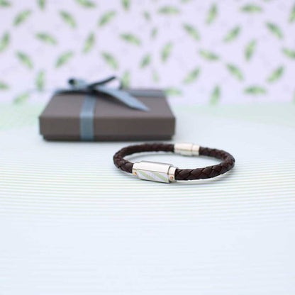 Gifts For Him Personalised Men Leather Bracelet