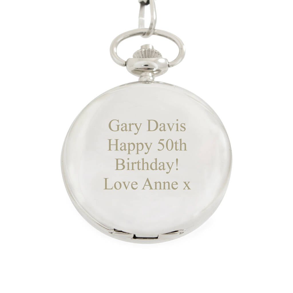 Gifts For Him Personalised Pocket Watch For Men