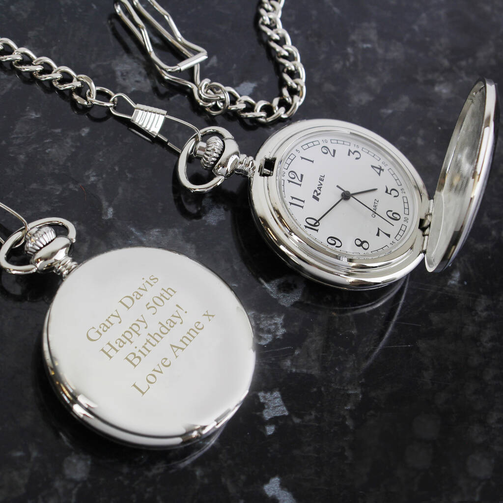 Gifts For Him Personalised Pocket Watch For Men