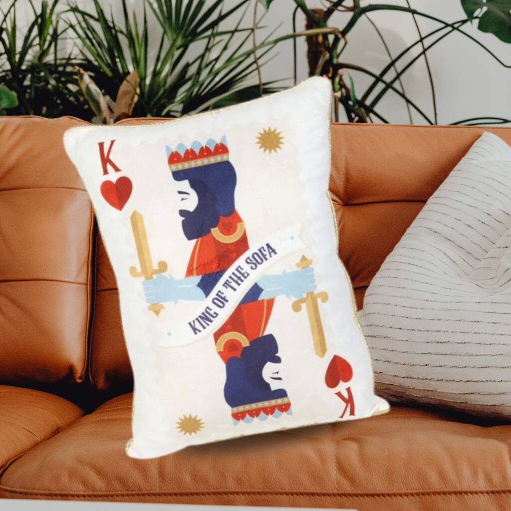 Gifts For Men Funny Cushion King Of The Sofa