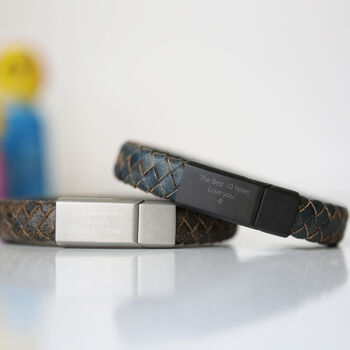 Gifts For Men Personalised Leather Bracelet