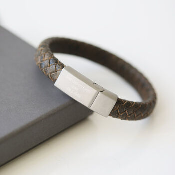 Gifts For Men Personalised Leather Bracelet