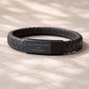 Gifts For Men Personalised Leather Bracelet