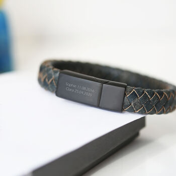 Gifts For Men Personalised Leather Bracelet