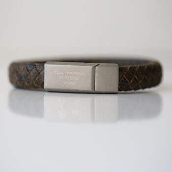 Gifts For Men Personalised Leather Bracelet