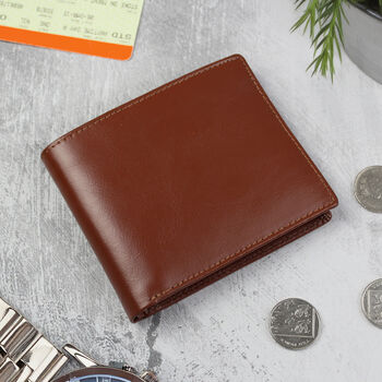 Gifts For Men Personalised Leather Wallet For Him