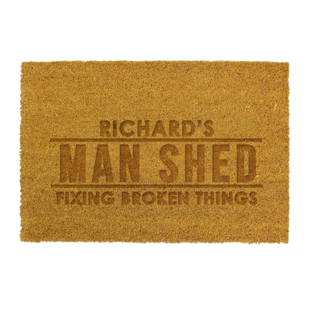 Gifts For Men Personalised Man Cave Doormat