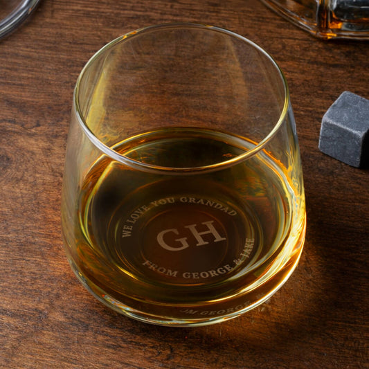 Gifts For Men Personalised Whisky Glass For Him