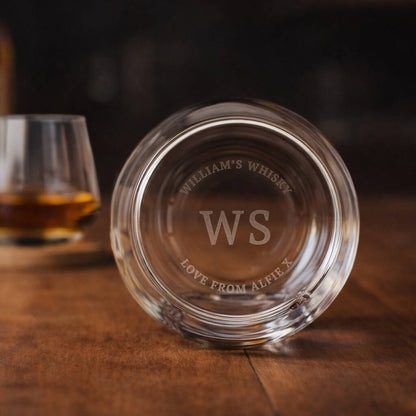 Gifts For Men Personalised Whisky Glass For Him