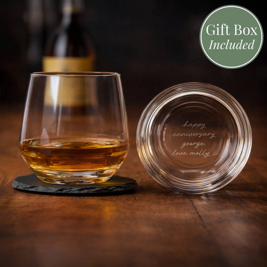 Gifts For Men Personalised Whisky Glass