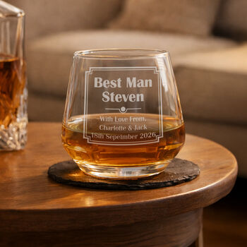 Gifts For Men Personalised Whisky Tumbler For Him